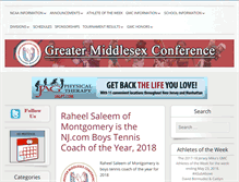 Tablet Screenshot of greatermiddlesexconference.com