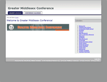 Tablet Screenshot of greatermiddlesexconference.org